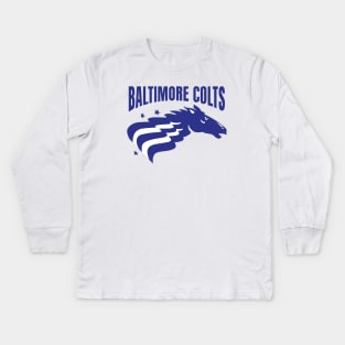 Defunct Baltimore Colts CFL Football 1995 Kids Long Sleeve T-Shirt